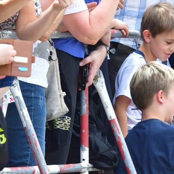 Kate Middleton et le prince William en visite à la porte de Brandebourg à Berlin, le 19 juillet 2017.