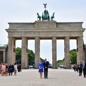 Kate Middleton et le prince William en visite à la porte de Brandebourg à Berlin, le 19 juillet 2017.