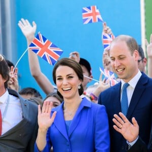 Le prince William et la duchesse Catherine de Cambridge en visite à l'association Strassenkinder à Berlin, le 19 juillet 2017.