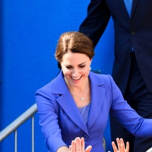 Le prince William et la duchesse Catherine de Cambridge en visite à l'association Strassenkinder à Berlin, le 19 juillet 2017.