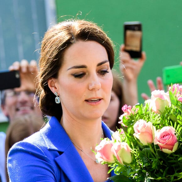 Le prince William et la duchesse Catherine de Cambridge en visite à l'association Strassenkinder à Berlin, le 19 juillet 2017.