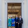 Kate Middleton, duchesse de Cambridge et le prince William, duc de Cambridge, reçus au palais de Bellevue à Berlin par le président Frank-Walter Steinmeier et sa femme Elke Büdenbender, le 19 juillet 2017.