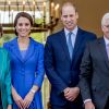 Kate Middleton, duchesse de Cambridge et le prince William, duc de Cambridge, reçus au palais de Bellevue à Berlin par le président Frank-Walter Steinmeier et sa femme Elke Büdenbender, le 19 juillet 2017.