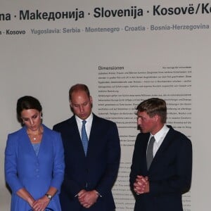 Le prince William et Kate Middleton au Mémorial de l'Holocauste à Berlin, à Berlin le 19 juillet 2017 dans le cadre de leur visite officielle.