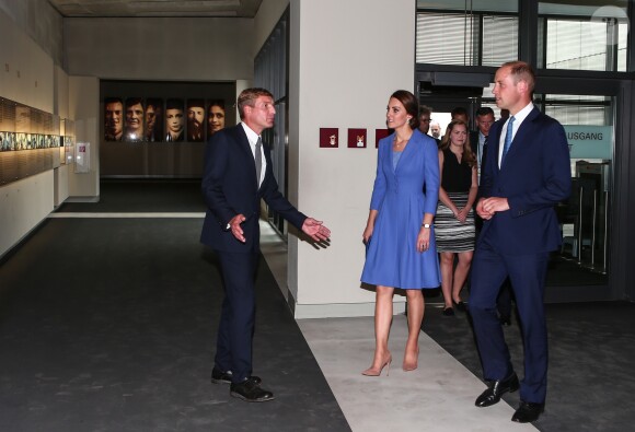 Le prince William et Kate Middleton au Mémorial de l'Holocauste à Berlin, à Berlin le 19 juillet 2017 dans le cadre de leur visite officielle.