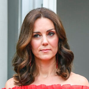 Kate Middleton, duchesse de Cambridge, en Alexander McQueen lors de la garden party organisée par l'ambassadeur de Grande-Bretagne à Berlin le 19 juillet 2017 en l'honneur de l'anniversaire de la reine.