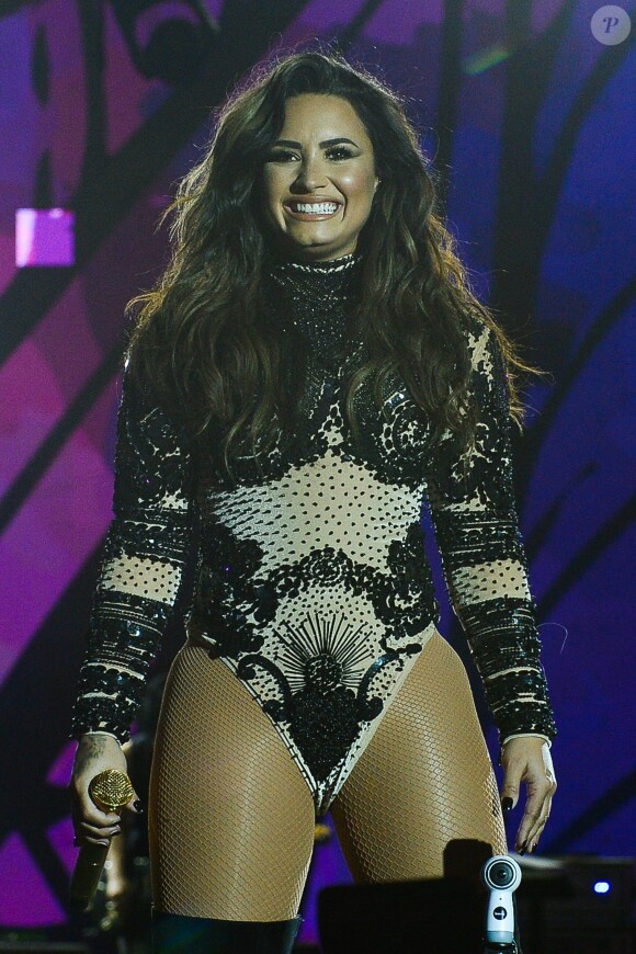 Demi Lovato en concert à Sao Paulo au Brésil, le 1er juillet 2017