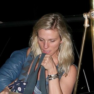 Ben Affleck et sa compagne Lindsay Shookus quittent leur hôtel à New York le 19 juillet 2017