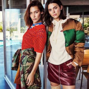 Kendall Jenner et Bella Hadid figurent sur la campagne automne 2017 d'Ochirly. Juillet 2017.