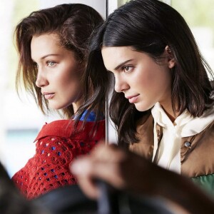 Kendall Jenner et Bella Hadid figurent sur la campagne automne 2017 d'Ochirly. Juillet 2017.