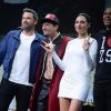 Ben Affleck, Ezra Miller, Gal Gadot, Ray Fisher, Jason Momoa à la soirée 'Justice Leaguel' du Comic Con 2017 au Hilton Bayfront à San Diego, le 22 juillet 2017
