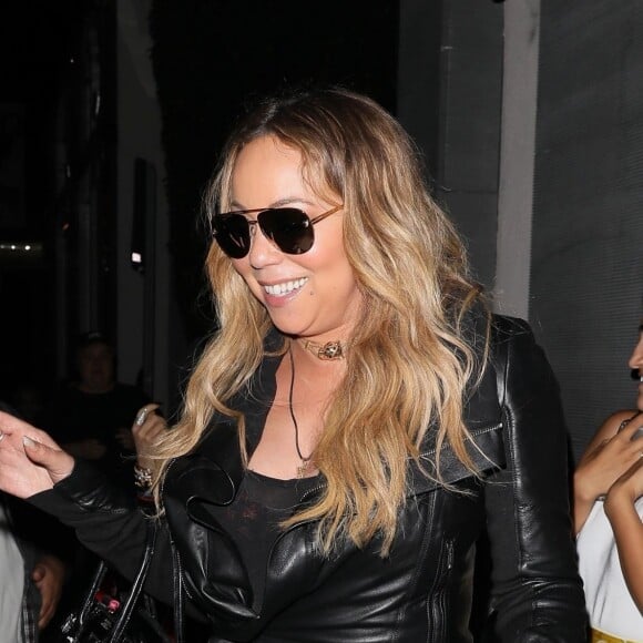 Exclusif - Mariah Carey est allée diner au restaurant Nobu à West Hollywood, le 24 juillet 2017