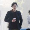 Exclusif - Cole Sprouse sur le tournage de la série "Riverdale" à Vancouver le 13 janvier 2017.