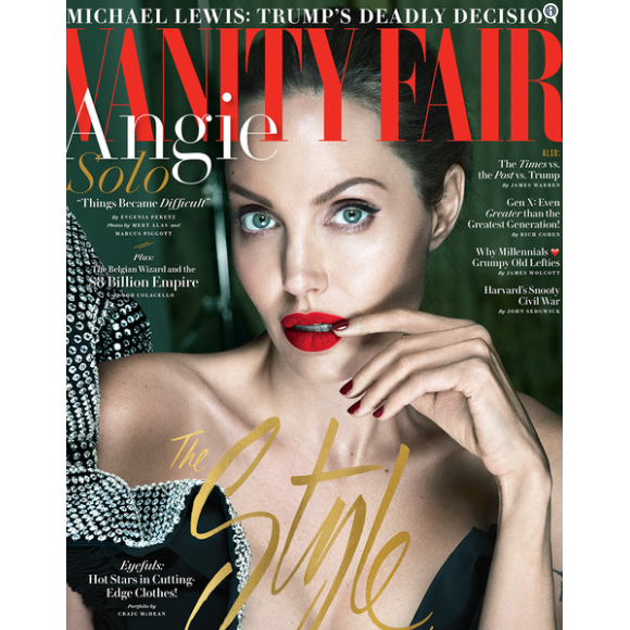 Angelina Jolie en couverture du magazine Vanity Fair (édition américaine) - septembre 2017
