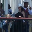 Angelina Jolie passe la journée à Disneyland pour fêter l'anniversaire des jumeaux Knox et Vivienne (9 ans) à Anaheim. Le 12 juillet 2017