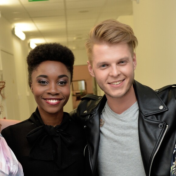 Exclusif - Backstage - Audrey, Ann-Shirley, Matthieu, Shaby (The Voice 2017) - Enregistrement de l'émission "Michel Berger, 25 ans déjà - L'hommage symphonique" à la Seine Musicale à Boulogne-Billancourt. L'émission sera diffusée en prime time le 29 juillet sur TF1. Le 6 juin 2017 © Cyril Moreau-Veeren Ramsamy / Bestimage