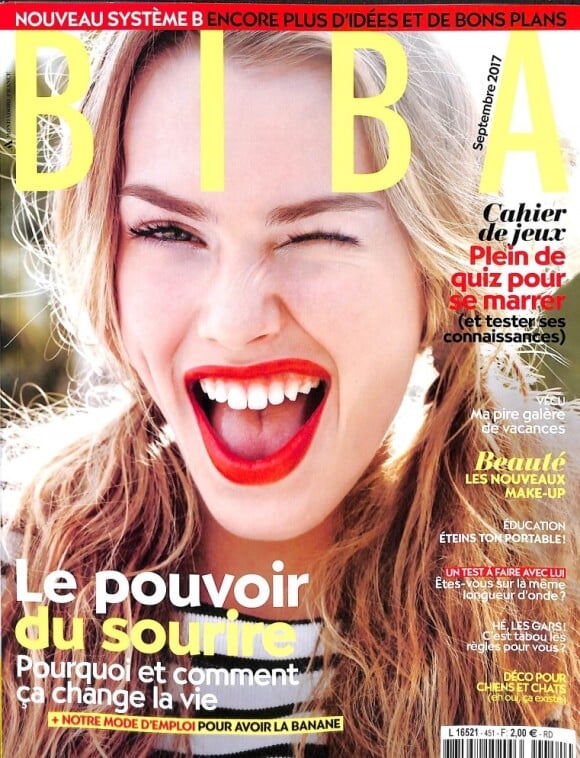 Magazine Biba, en kiosques le 1er août 2017.