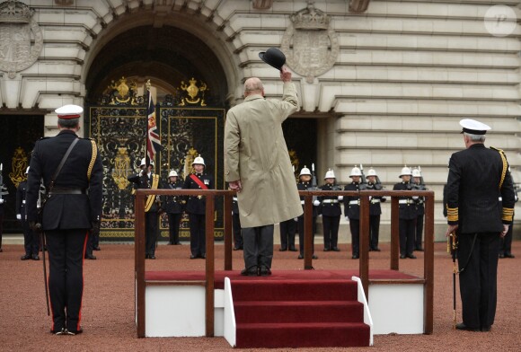 Le prince Philip, duc d'Edimbourg, a accompli la dernière mission - la 22 220e - de sa carrière royale de 65 années le 2 août 2017 au palais de Buckingham à Londres, à l'occasion d'une parade des Royal Marines, la Captain General's Parade, marquant la fin du 1664 Global Challenge, une initiative caritative.