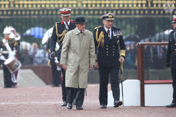 Le prince Philip, duc d'Edimbourg, a accompli la dernière mission - la 22 220e - de sa carrière royale de 65 années le 2 août 2017 au palais de Buckingham à Londres, à l'occasion d'une parade des Royal Marines, la Captain General's Parade, marquant la fin du 1664 Global Challenge, une initiative caritative.