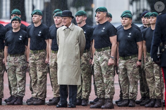 Le prince Philip, duc d'Edimbourg, a accompli la dernière mission - la 22 220e - de sa carrière royale de 65 années le 2 août 2017 au palais de Buckingham à Londres, à l'occasion d'une parade des Royal Marines, la Captain General's Parade, marquant la fin du 1664 Global Challenge, une initiative caritative.