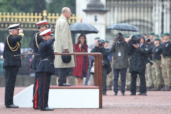 Le prince Philip, duc d'Edimbourg, a accompli la dernière mission - la 22 220e - de sa carrière royale de 65 années le 2 août 2017 au palais de Buckingham à Londres, à l'occasion d'une parade des Royal Marines, la Captain General's Parade, marquant la fin du 1664 Global Challenge, une initiative caritative.