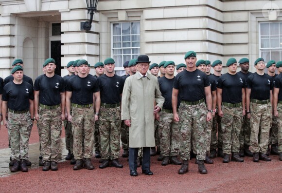 Le prince Philip, duc d'Edimbourg, a accompli la dernière mission - la 22 220e - de sa carrière royale de 65 années le 2 août 2017 au palais de Buckingham à Londres, à l'occasion d'une parade des Royal Marines, la Captain General's Parade, marquant la fin du 1664 Global Challenge, une initiative caritative.