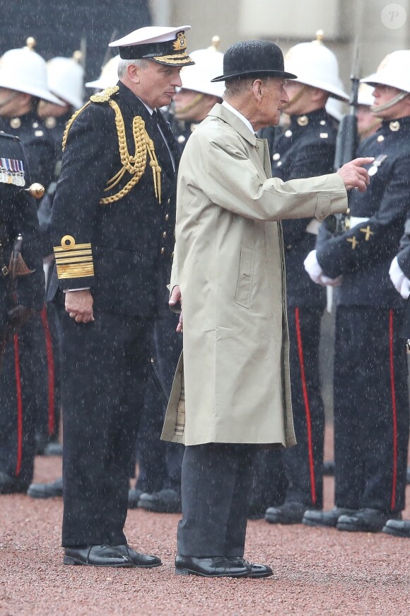 Le prince Philip, duc d'Edimbourg, a accompli la dernière mission - la 22 220e - de sa carrière royale de 65 années le 2 août 2017 au palais de Buckingham à Londres, à l'occasion d'une parade des Royal Marines, la Captain General's Parade, marquant la fin du 1664 Global Challenge, une initiative caritative.