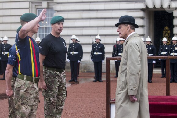 Le prince Philip, duc d'Edimbourg, a accompli la dernière mission - la 22 220e - de sa carrière royale de 65 années le 2 août 2017 au palais de Buckingham à Londres, à l'occasion d'une parade des Royal Marines, la Captain General's Parade, marquant la fin du 1664 Global Challenge, une initiative caritative.