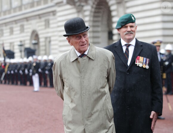 Le prince Philip, duc d'Edimbourg, a accompli la dernière mission - la 22 220e - de sa carrière royale de 65 années le 2 août 2017 au palais de Buckingham à Londres, à l'occasion d'une parade des Royal Marines, la Captain General's Parade, marquant la fin du 1664 Global Challenge, une initiative caritative.