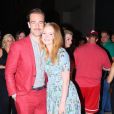 James Van Der Beek et sa femme Kimberly Van Der Beek à la sortie de l'émission "Watch What Happens Live" à New York, le 1er août 2017.