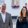  La princesse Sofia de Suède, enceinte de près de huit mois, assistait le 2 août 2017 à une conférence sur le développement durable, Sustainable Tomorrow, à Bastad. 