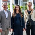  La princesse Sofia de Suède, enceinte de près de huit mois, assistait le 2 août 2017 à une conférence sur le développement durable, Sustainable Tomorrow, à Bastad. 