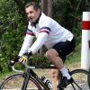 Nicolas Sarkozy s'est offert une randonnée à vélo au Cap-Nègre le 9 avril 2012.