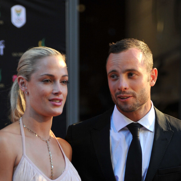Oscar Pistorius et sa compagne Reeva Steenkamp à Johannesburg. Novembre 2012.
