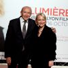 Gérard Collomb et sa femme Caroline au photocall de la cérémonie d'ouverture du 8ème festival Lumière de Lyon, le 8 octobre 2016. © Dominique Jacovides/Bestimage
