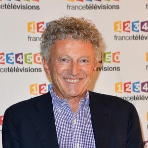 Nelson Monfort lors du photocall de la présentation de la nouvelle dynamique 2017-2018 de France Télévisions. Paris, le 5 juillet 2017. © Guirec Coadic/Bestimage