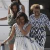 Michelle Obama, sa mère et ses filles Malia et Sasha à Madrid le 29 juin 2016.