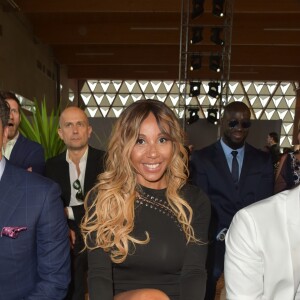 Cathy Guetta au défilé du gala de charité de N. Campbell "Fashion for Relief" lors du 70e festival de Cannes à l'aéroport de Cannes-Mandelieu le 21 mai 2017. © Giancarlo Gorassini/Bestimage