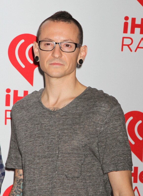 Linkin Park, Chester Bennington au 2eme jour du festival de musique "iHeartRadio" a Las Vegas, le 22 septembre 2012.