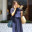 Exclusif - Nikki Reed enceinte est allée déjeuner au restaurant M Cafe à Beverly Hills. Son mari Ian Somerhalder vient la chercher en voiture. Le 16 mai 2017