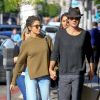 Exclusif - Nikki Reed et son mari Ian Somerhalder se promènent main dans la main dans la rue à Beverly Hills, le 21 novembre 2016.