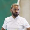 Exclusif - Actuellement en vacances dans sa villa à Cannes, Cyril Hanouna a disputé un match de tennis lors du tournoi de l'US Cagnes à Cagnes-sur-Mer le 3 aout 2017. © Dominique Agius/Bestimage
