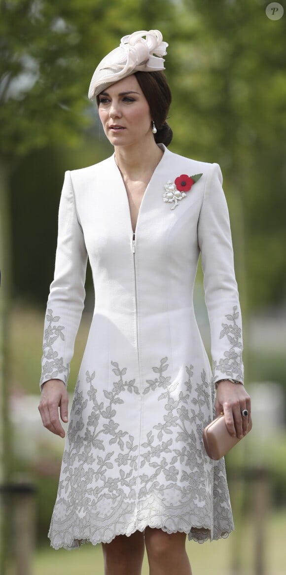 Catherine Kate Middleton, la duchesse de Cambridge - Commémorations du centenaire de la troisième bataille d'Yprès (Bataille de Passchendaele) à Ypres en Belgique, le 31 juillet 2017.