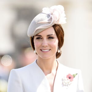 Catherine Kate Middleton, la duchesse de Cambridge lors des commémorations du centenaire de la troisième Bataille d'Ypres, la Bataille de Passendale au cimetière militaire britannique de Tyne Cot, Ypres, Belgique, le 31 juillet 2017. T