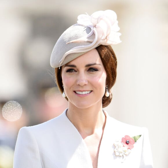 Catherine Kate Middleton, la duchesse de Cambridge lors des commémorations du centenaire de la troisième Bataille d'Ypres, la Bataille de Passendale au cimetière militaire britannique de Tyne Cot, Ypres, Belgique, le 31 juillet 2017. T