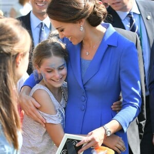 Le prince William, duc de Cambridge et Catherine Kate Middleton, duchesse de Cambridge en visite au projet caritatif Strassenkinder à Berlin, le 19 juillet 2017.