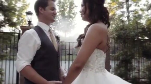 Capture de la vidéo de mariage de l'acteur Jason Earles, partagée sur son compte Instagram. Août 2017.