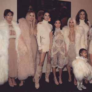 Les Kardashian et Jenner à New York. Février 2016.