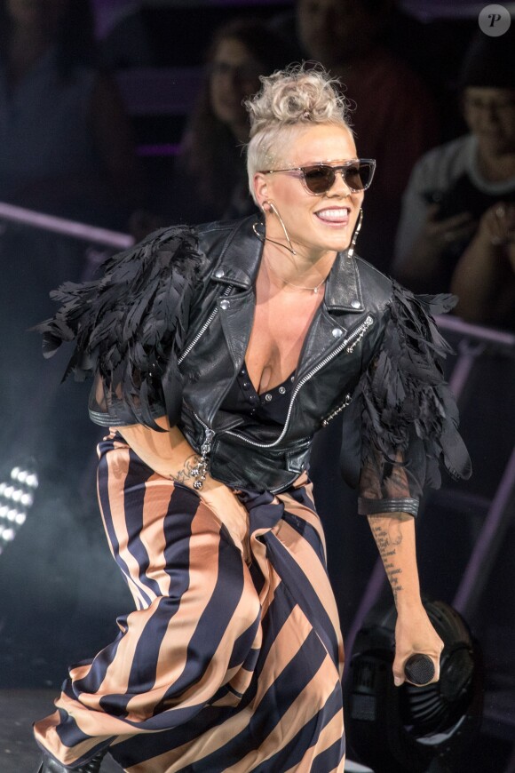 La chanteuse Pink en concert au Henry Maier Festival Park à Milwaukee. Le 2 juillet 2017 © Daniel DeSlover / Zuma Press / Bestimage