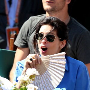 Maïwenn Le Besco dans les tribunes lors des internationaux de France de Roland Garros à Paris, le 9 juin 2017. © Dominique Jacovides - Cyril Moreau/ Bestimage